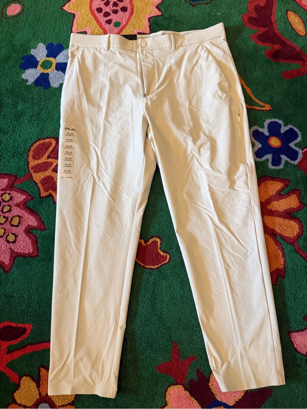 NWT RLX Tailored Fit Khaki Golf Pants 35x30